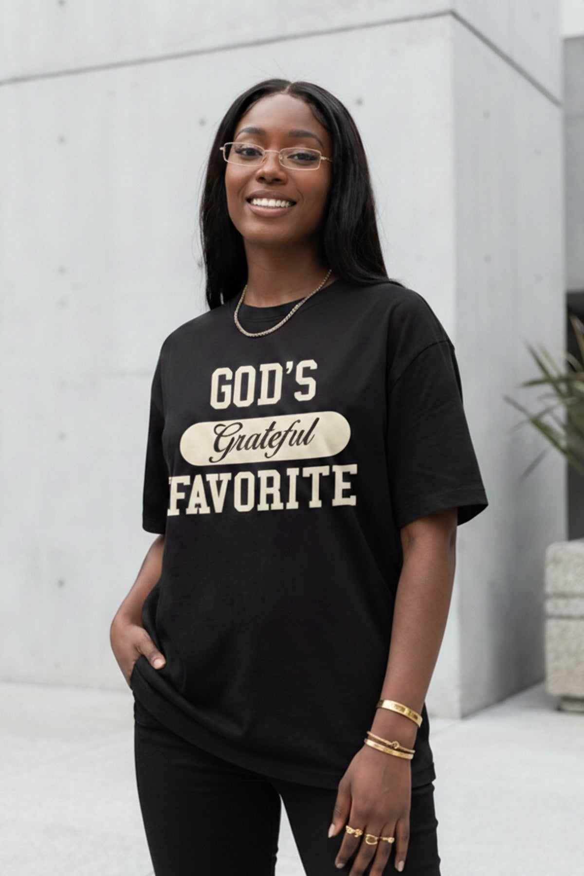God's Favorite Tee (Black/Natural)